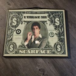 Scarface  Glass Frame 