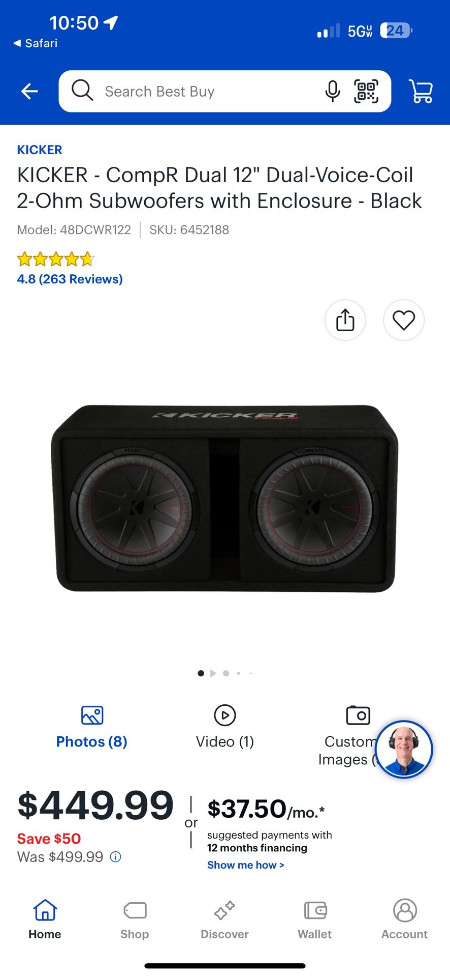 Kicker Comp R Dual 12” Subs