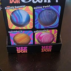 Schylling Needoh Teenie Swirls Fidget Toy 4pk