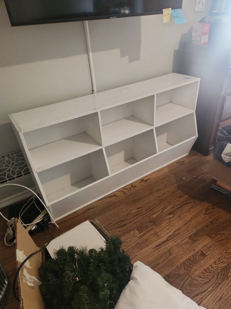 White Book Shelves