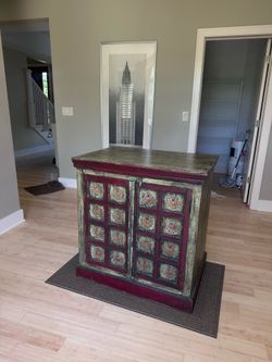 Antique wood cabinet