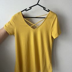 Blouse - Brand CC, Size Small. Mustard Yellow Color 