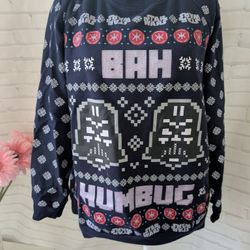 Darth Vader Christmas Sweatshirt Junior Size Large