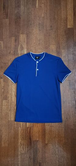 Unqilo x Theory Men's Collarless Henley/ Polo Hybrid  Shirt (Size: XS)