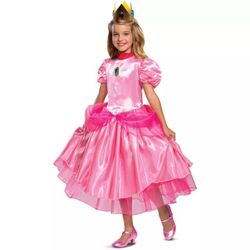 Kids Princess Peach Costume Deluxe - Mario Bros