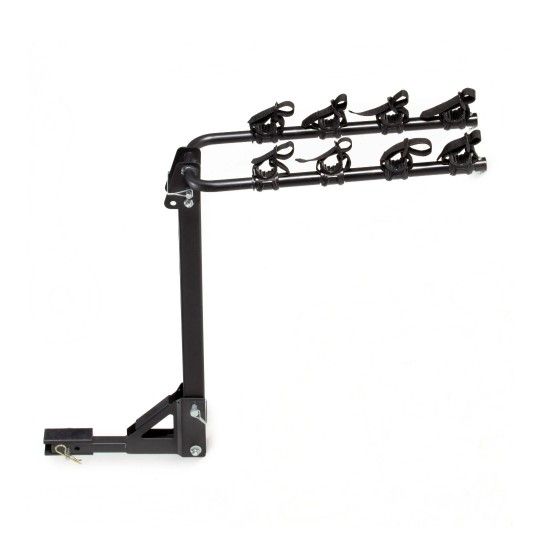 New 120lb Hitch-Mounted Folding 4-Bike Carrier