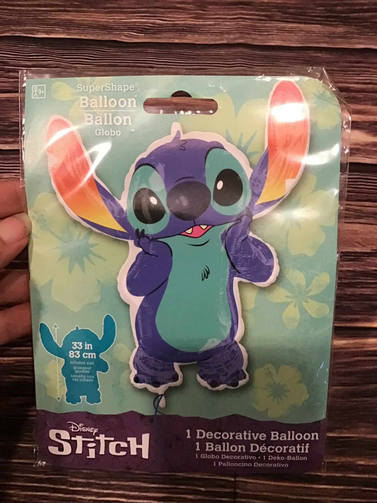 Disney Stitch Super Shape Balloon 27 X 33-New