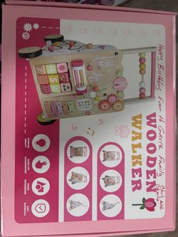 Wooden Montessori Baby Activity Walker