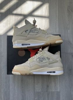 Air Jordan 4 x Off-White Sail Size 9.5 Men