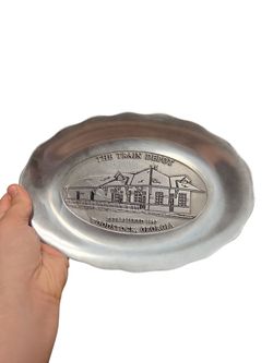 Pewtarex Commemorative Metal Plate The Train Depot Woodstock Georgia 1897
