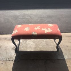 Cushioned Elephant Bench