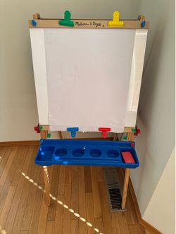 Adjustable Double-Sided Magnetic Wooden Easel