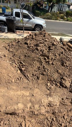 Free good dirt, not hard or clay