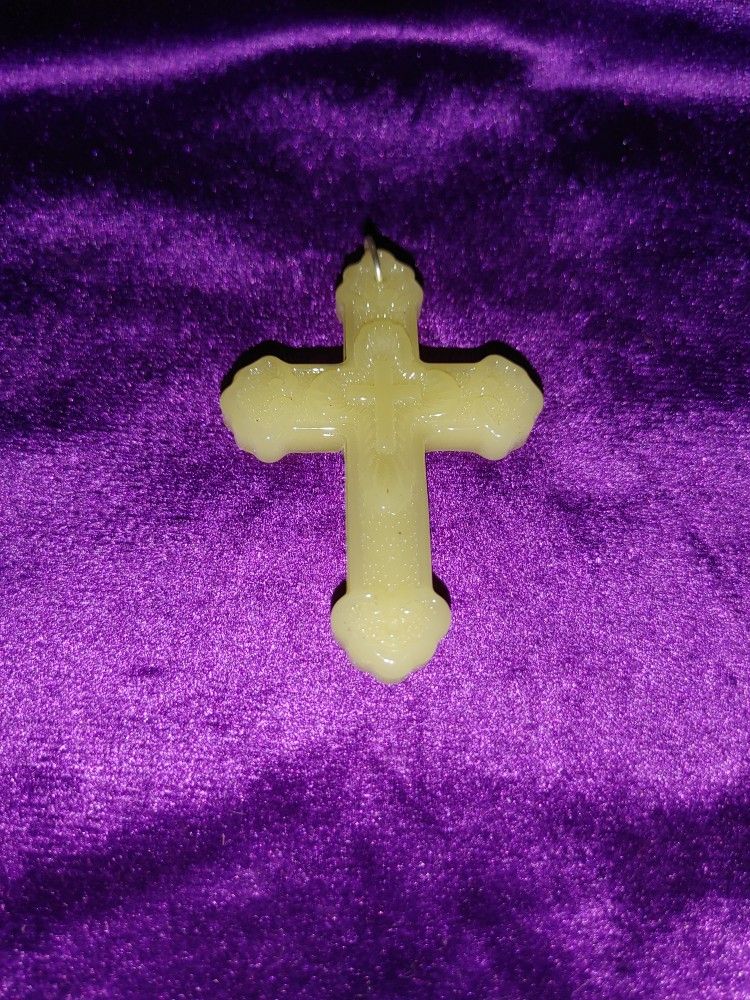 Glass Cross Pendant