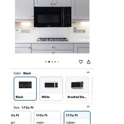 Farberware FMR17BLKD1 Microwave, 1.7 Cu. Ft, Black