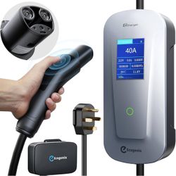 Charger Level 2 for Tesla 25ft Cable (40Amp, NEMA 14-50P) Fast, Adjustable Current/Timed Charging