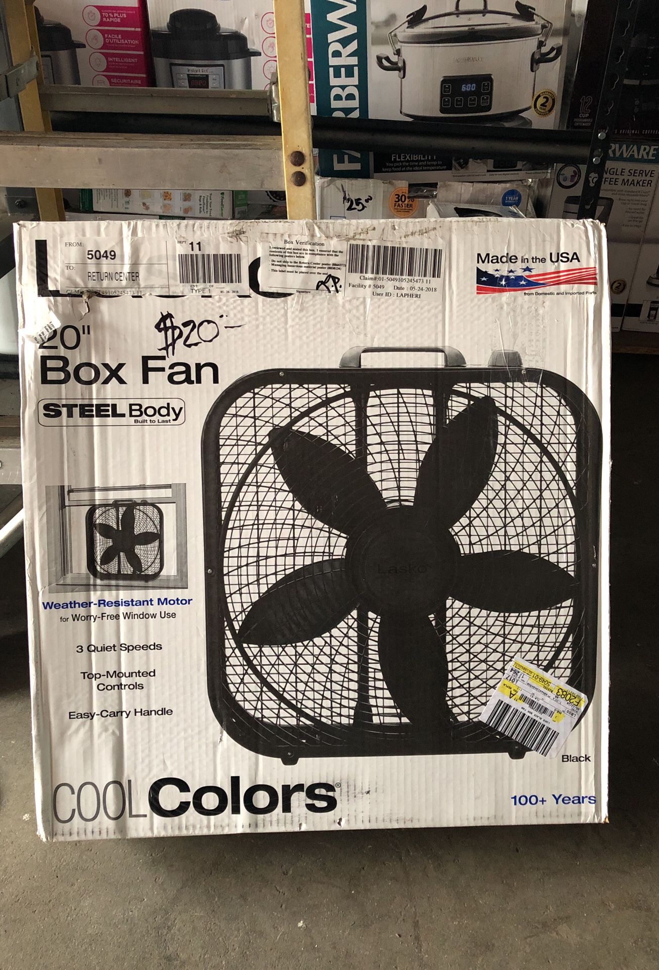 20 inch box fan