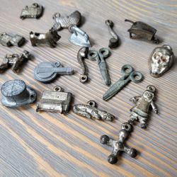 Vintage Pewter Colored Charms 