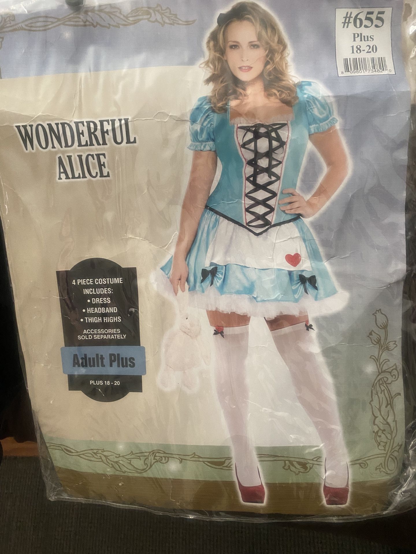 Wonderful Alice, Alice in Wonderland costume plus size