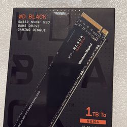 WD Black SN850 1TB NVMe Gen4 SSD – Open Box