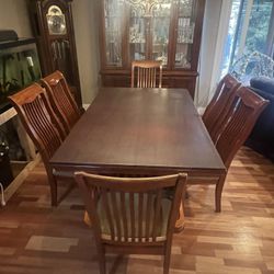 Dinning Room Set Cherry Wood