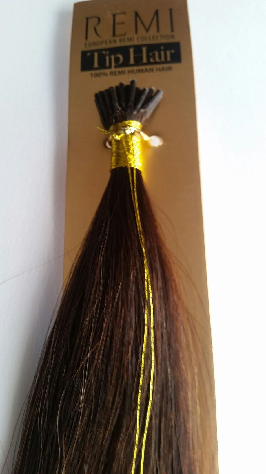 22 " itips human hair extensions Remy - brown #4 (5 packs )