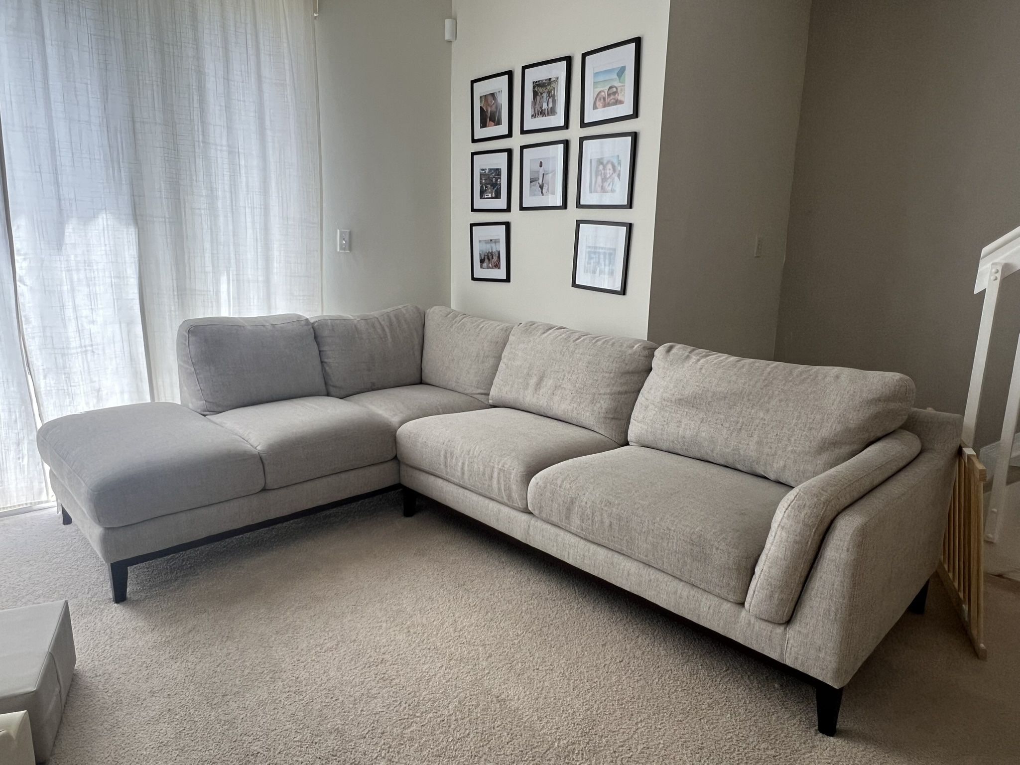 City Furniture — Left Bumper Sectional Couch 