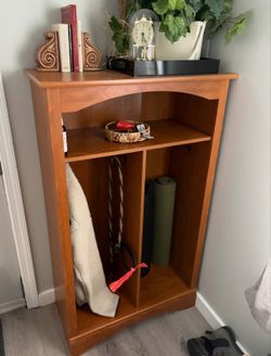 Wooden Entryway Storage Shelf