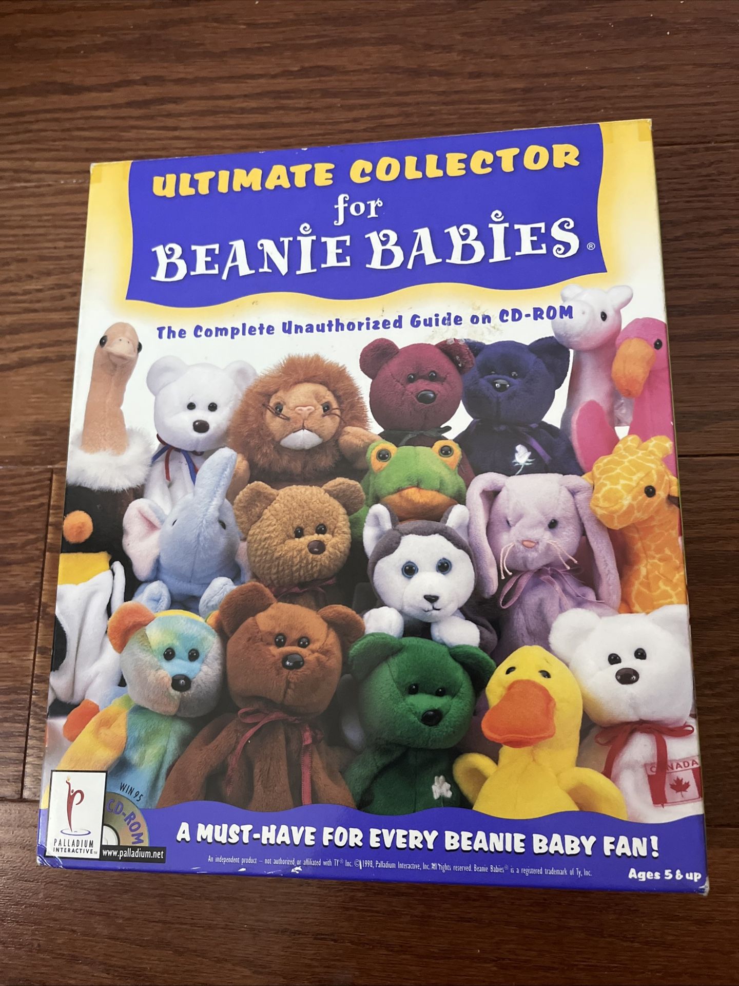 Ultimate Collector For Beanie Babies - CIB Big Box Win 95 CD-ROM 1998