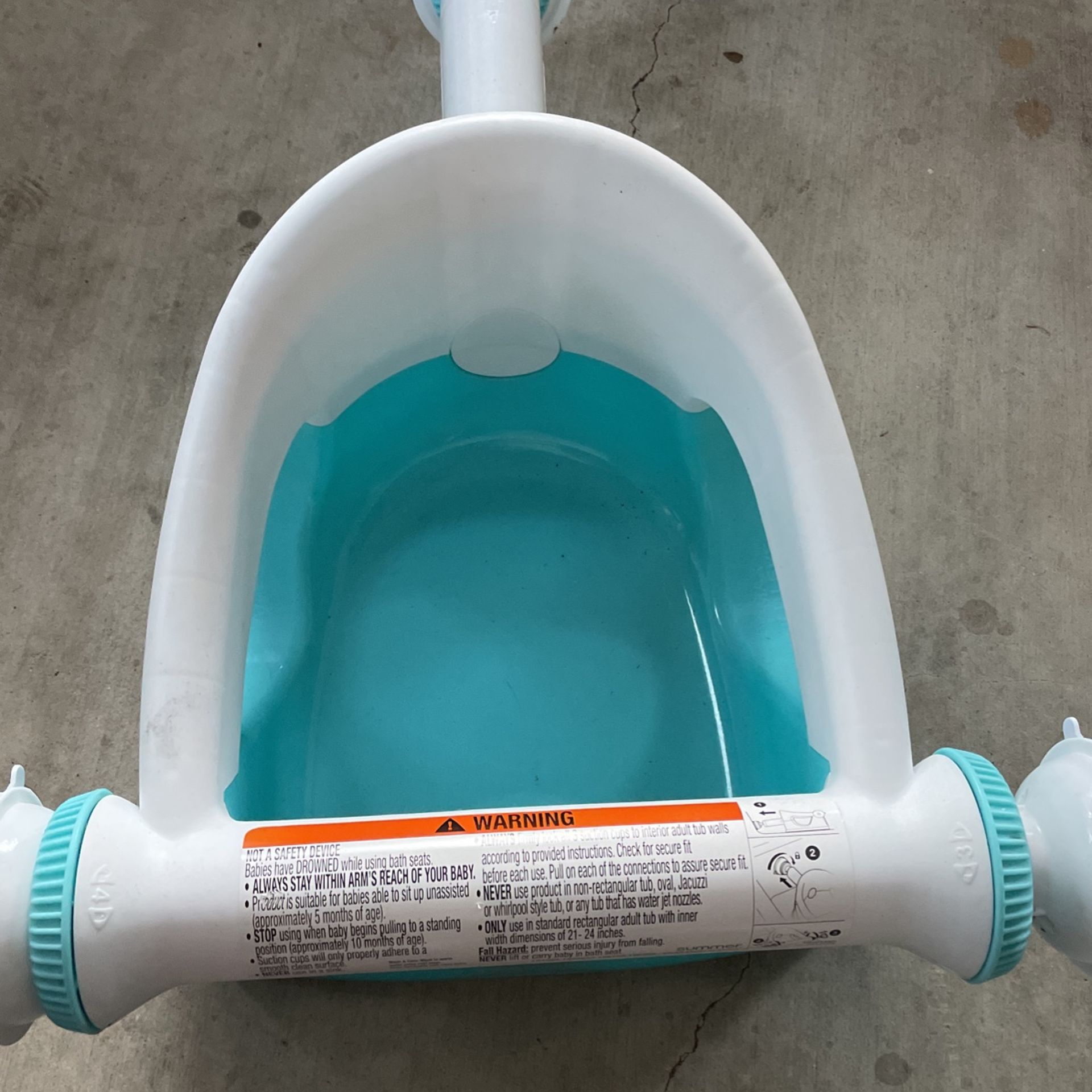 Summer My Bath Seat (Aqua) - Baby Bathtub Seat for Sit-Up Bathing