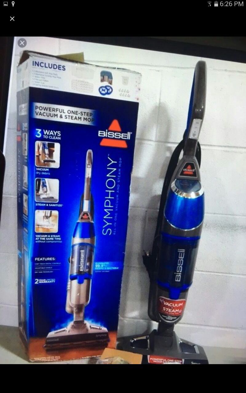 Bissell Symphony vacuum cleaner and steam mop