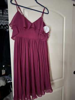 Magenta Bridesmaid Short Dress- Size medium