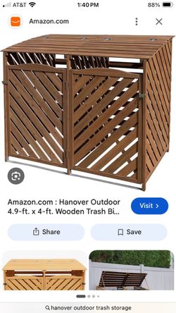 Brand new Hancock outdoor trash bin cover