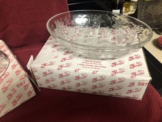 Princess house oval bowl lot 587