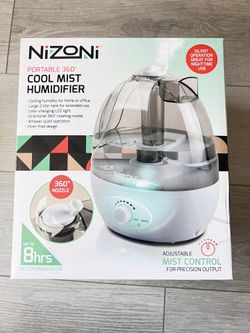 Portable 360 cool mist humidifier Silent Operation