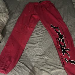 sp5der pink pants 