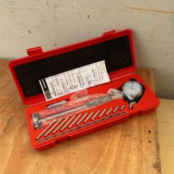 Dial Indicator Bore Gage 2" - 6" Range(0.001"), Dial Indicator Bore Gage Gauge, Stem Length 6'' with Carbide anvils (2"-6" Range