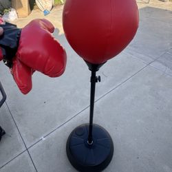 Punching Bag for Kids with Boxing Gloves
