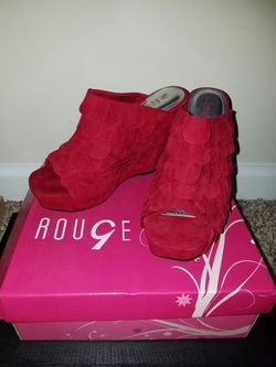 Red Wedge Shoes