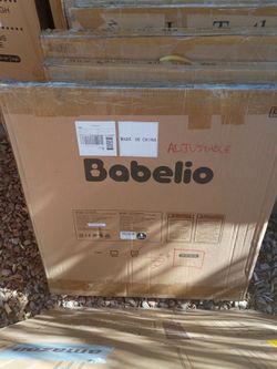 BB4 Babelio Baby Gate Hardware Mounted Metal White, 29-43 in Wide