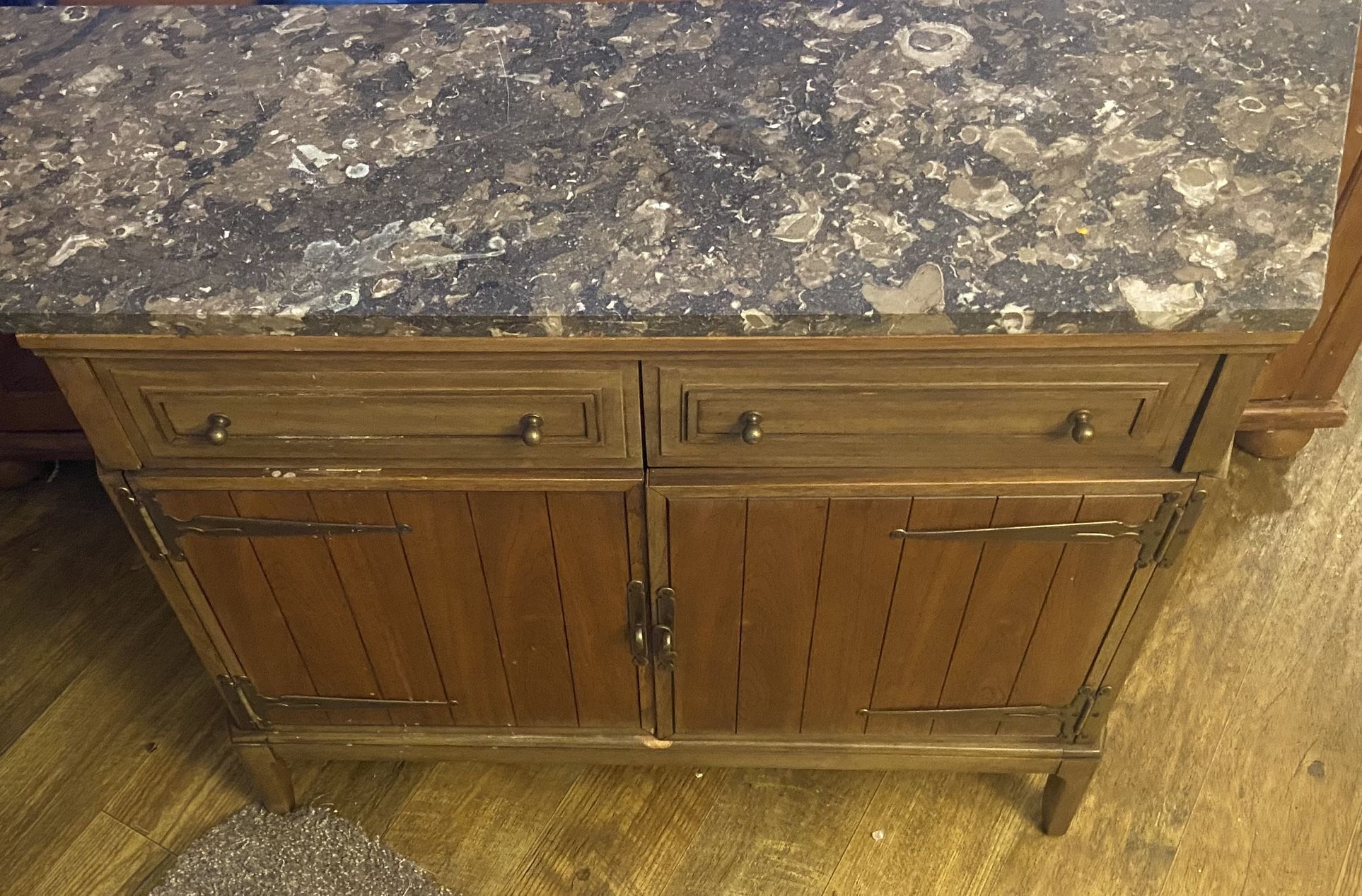 Vintage Thomasville Furniture Marble Top.  Stand