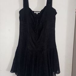 Black mini dress