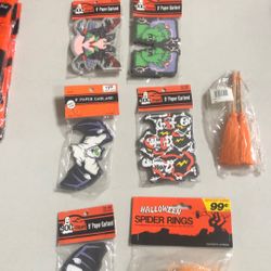 Halloween Paper Garland And Spider Rings