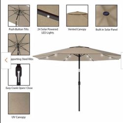 Umbrella With LED Base Included