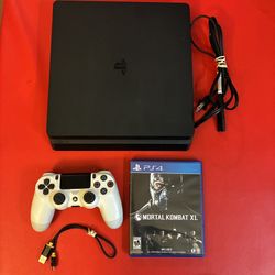 PlayStation 4 (PS4) Slim Console 1TB w/ Mortal Kombat XL