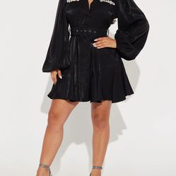 Fashion Nova Black Mini Dress / Vestido Negro