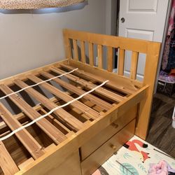 Twin captains bed