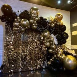 Gold Shimmer Wall
