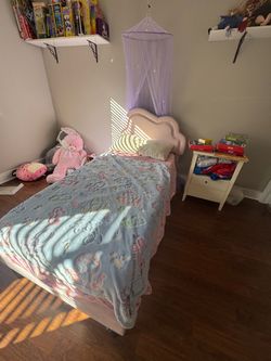 Child Bed Set Lighted Headboard