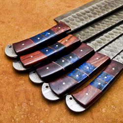 Handmade Damascus Steel 5-piece Kitchen Knife Set